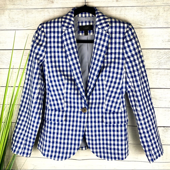 J. Crew Jackets & Blazers - J Crew Plaid Blazer Size 2